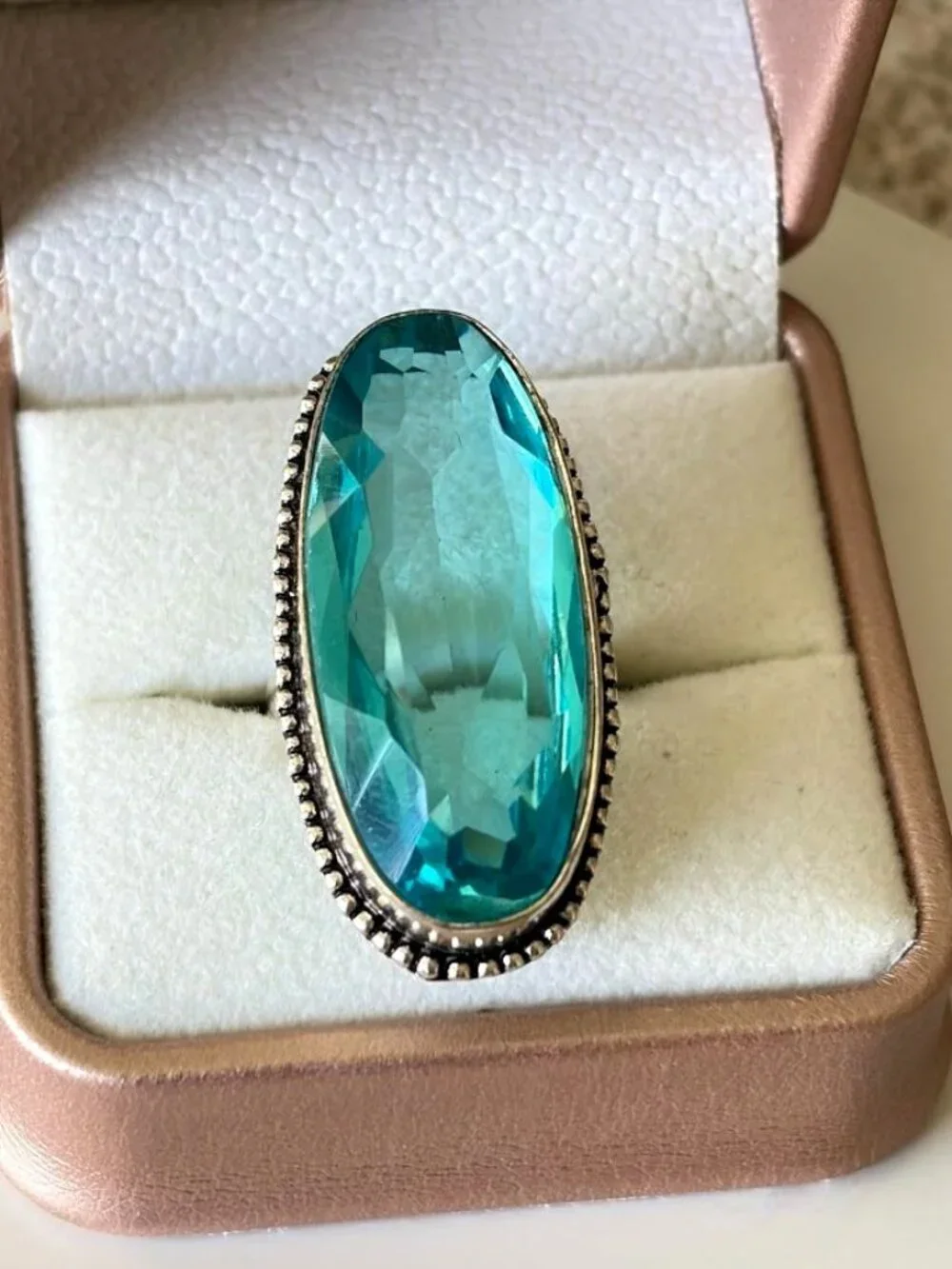 Artisan simulated aquamarine